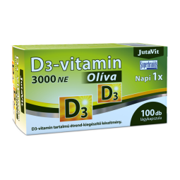 JutaVit vitaminas D3 olive extra virgin, 100 kapsulių JutaVit vitaminas D3 olive extra virgin, 100 kapsulių