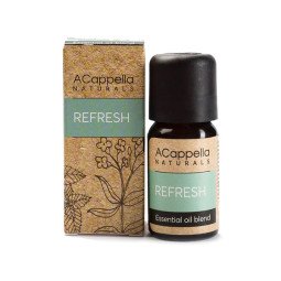 Acappella naturals eterinių aliejų mišinys atgaivinantis „Refresh“, 10 ml Acappella naturals eterinių aliejų mišinys atgaivinantis „Refresh“, 10 ml