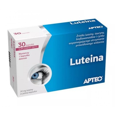 Apteo vitaminai akims plius liuteinas 20 mg, 30 kapsulių