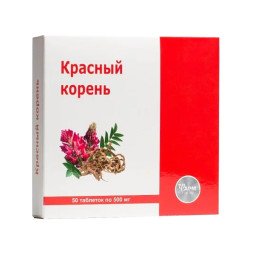 Raudona šaknis, 50 tablečių Raudona šaknis, 50 tablečių