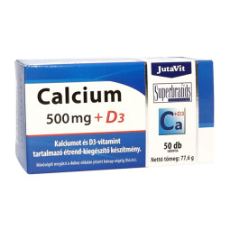 JutaVit kalcis 500 mg + D3, 50 tablečių JutaVit kalcis 500 mg + D3, 50 tablečių