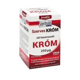 JutaVit organinis chromas 250 mcg, 100 tablečių JutaVit organinis chromas 250 mcg, 100 tablečių