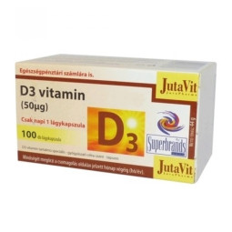 JutaVit vitaminas D3 2000 TV 50 mcg, 100 kapsulių JutaVit vitaminas D3 2000 TV 50 mcg, 100 kapsulių