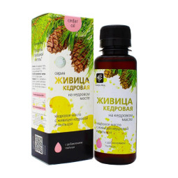 Kedrų sakai kedro aliejuje su žiedadulkėmis, 100 ml Kedrų sakai kedro aliejuje su žiedadulkėmis, 100 ml