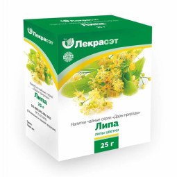 Lekraset žolelių arbata „Liepžiedis“, 25 g Lekraset žolelių arbata „Liepžiedis“, 25 g