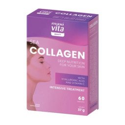 MaxiVita kolagenas su hialuronu ir vitaminu C, 60 kapsulių MaxiVita kolagenas su hialuronu ir vitaminu C, 60 kapsulių