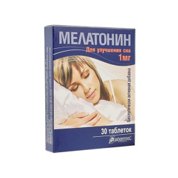 Melatoninas 1 mg, 30 tablečių Melatoninas 1 mg, 30 tablečių