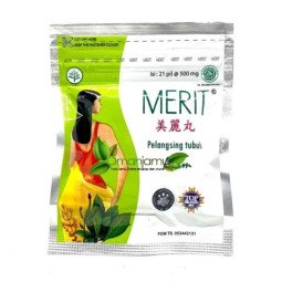 Merit indonezijos lieknėjimo kapsulės 500 mg, 21 tabletė