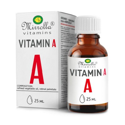 Vitaminas A retinilo palmitatas, 25 ml
