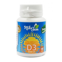 NikSen vitaminas D3 5000 TV, 30 tablečių NikSen vitaminas D3 5000 TV, 30 tablečių