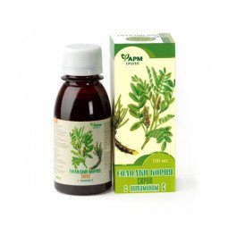 Saldymedžio šaknų sirupas su vitaminu C, 100 ml Saldymedžio šaknų sirupas su vitaminu C, 100 ml
