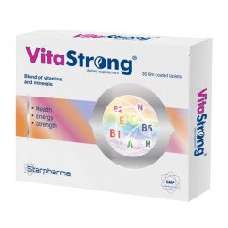 Starpharma vita strong su 17 vitaminų ir mineralų, 30 tablečių