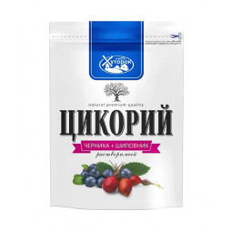 Tirpi cikorijos arbata su mėlyne ir erškėtuoge, 100 g Tirpi cikorijos arbata su mėlyne ir erškėtuoge, 100 g