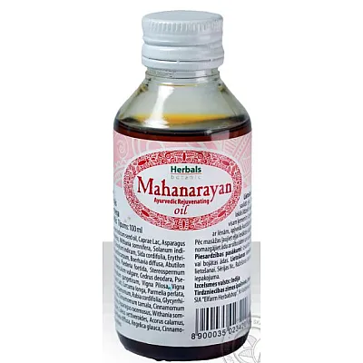 Mahanarayan ajuverdinis aliejus sąnariams ir raumenims, 100 ml