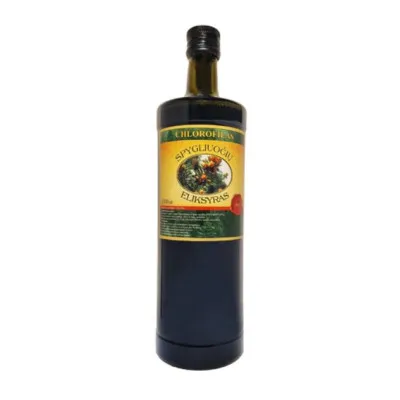 Chlorofilas spygliuočių eliksyras, 1000 ml (stiklinis butelis)