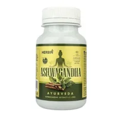 Herbin ašvaganda, 60 kapsulių