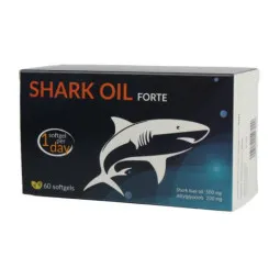 Ryklių taukai, 60 kapsulių