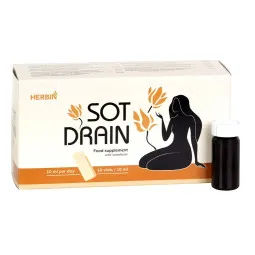 Herbin Sot drain kepenims, šlapimui ir virškinimo sistemai, skysčių pasišalinimui bei organizmo detoksikacijai, 100 ml