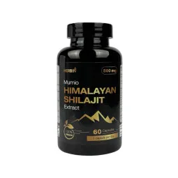 Herbin Himalajų Mumijo Shilajit ekstraktas 500 mg, 60 kapsulių