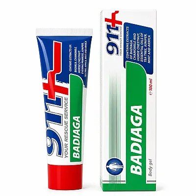 911 kosmetinis gelis kūnui badiaga, 100 ml