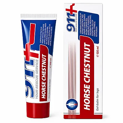 911 kosmetinis gelis kojoms s konskim kaštanom, 100 ml