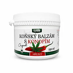 Virde šildantis arklių balzamas su kanapių aliejumi, 250 ml