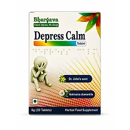 Depress Calm (jonažolė, ramunėlė, pasiflora), 30 tablečių