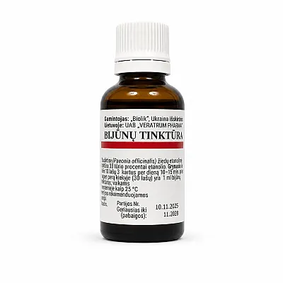 Vaistinio bijūno tinktūra, 25 ml