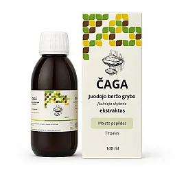 Čaga juodojo beržo grybo (įžulniojo skylenio) ekstraktas, 140 ml