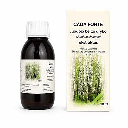 Čaga forte juodojo beržo grybo (įžulniojo skylenio) ekstraktas, 90 ml