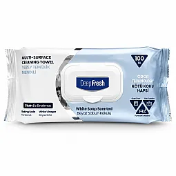 Deep fresh universalios drėgnos servetėlės paviršių valymo, 100 vnt