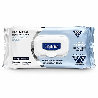 Deep fresh universalios drėgnos servetėlės paviršių valymo, 100 vnt