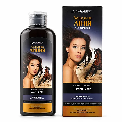 „Horse Line Multivitamin“ šampūnas plaukų stiprinimui ir maitinimui, 200 ml