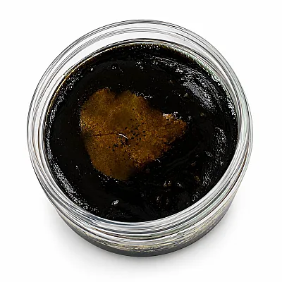 Herbal Traditions Thick Black Sauna Soap for Body and Hair, 400 ml