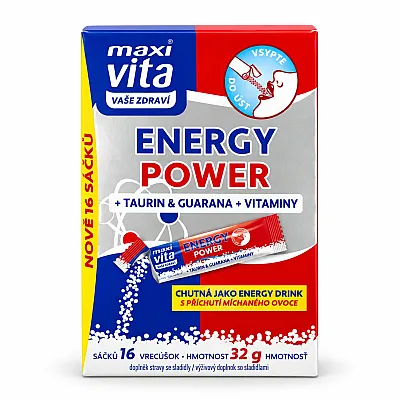 MaxiVita energy power taurinas, 16 pakelių