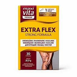 Extra Flex sąnariams, kremzlėms ir kaulams, 30 kapsulių