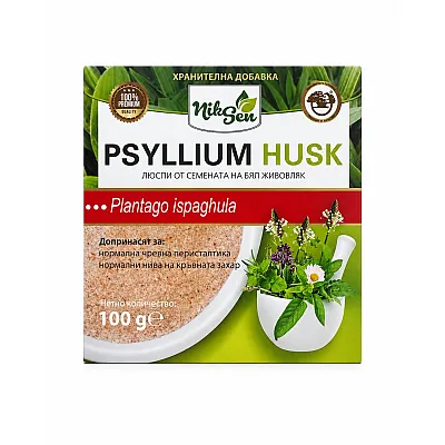 NikSen gysločių sėklų luobelių miltai, 100 g