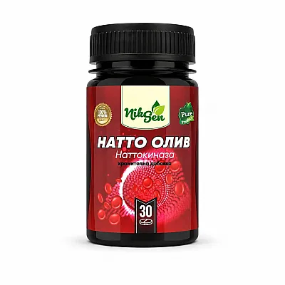 Natto Oliv kraujotakai ir trombų susidarymo rizikai, 30 kapsulių