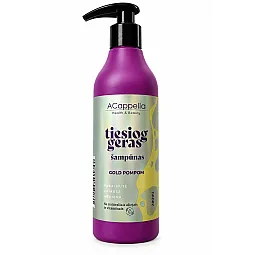 ACappella plaukų šampūnas su hidrolizuotais augaliniais baltymais „GOLD POMPOM“, 250 ml
