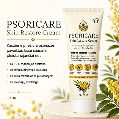 Psoricare Dermo-Creme für Menschen mit Psoriasis (Schuppenflechte)
