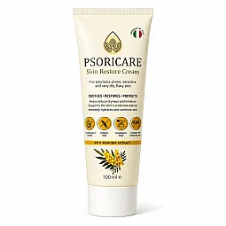 Psoricare dermo kremas, skirtas žmonėms, sergantiems psoriaze (žvyneline)