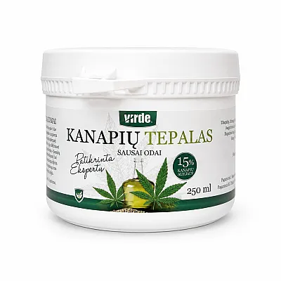 Virde kanapių tepalas sausai ir probleminei odai, 250 ml