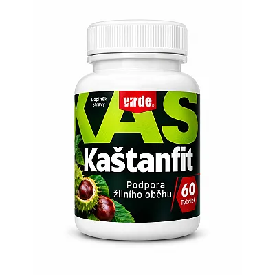 Virde Kaštanfit kaštonas + acerola + rutinas + vitaminas C, 60 kapsulių