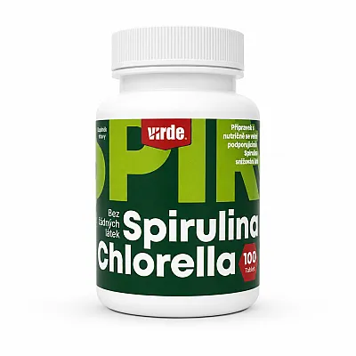 Virde spirulina + chlorella, 100 tablečių