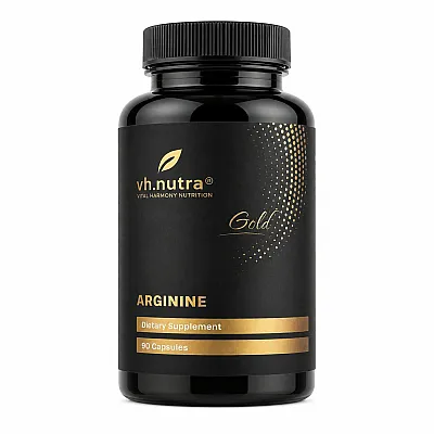 VH.Nutra Arginine L-argininas HCl, 90 kapsulių