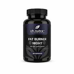 VH.Nutra Fat Burner Night su magnio bisglicinatu ir melatoninu, 60 kapsulių