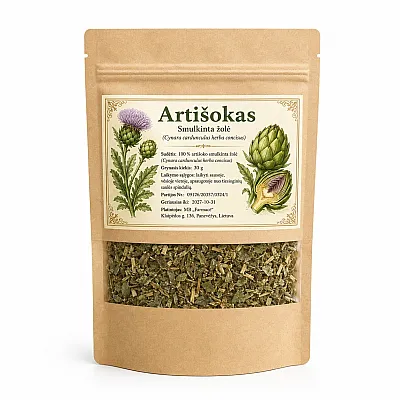 Artišokų lapų žolelių arbata, 30 g