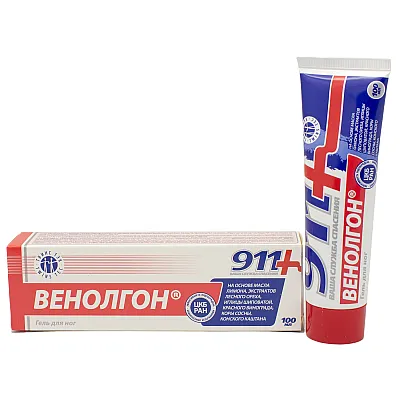 911 kosmetinis gelis kojoms venolgon, 100 ml