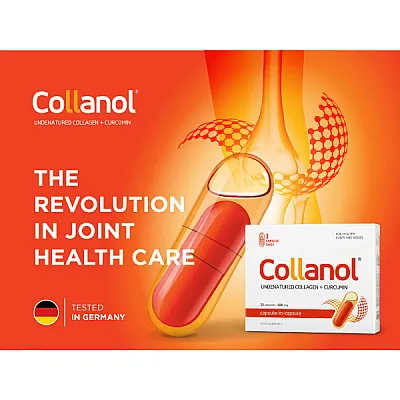 Collanol undenatured collagen molecule for joints, 20 capsules