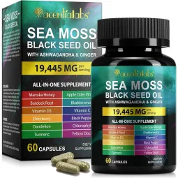 Jūros dumblių ir superžolelių kompleksas, 60 kapsulių